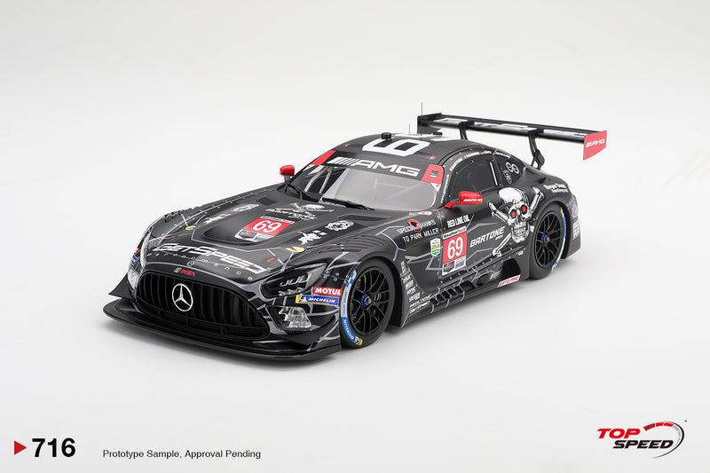 Laad de afbeelding in de Gallery-viewer, MERCEDES-BENZ AMG GT3 #69 GETSPEED DAYTONA 24 HRS 2026 TOP SPEED 1:18
