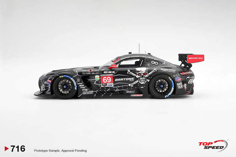 Laad de afbeelding in de Gallery-viewer, MERCEDES-BENZ AMG GT3 #69 GETSPEED DAYTONA 24 HRS 2026 TOP SPEED 1:18
