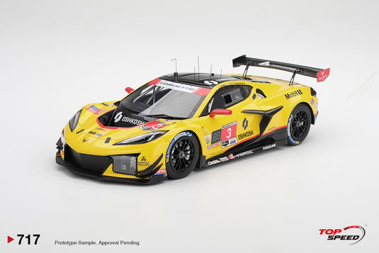 CHEVROLET CORVETTE Z06 GT3.R #3 CORVETTE RACING BY PRATT MILLER MOTORSPORTS DAYTONA 24 HRS 2026 TOP SPEED 1:18