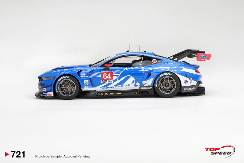 Laad de afbeelding in de Gallery-viewer, FORD MUSTANG GT3 #64 FORD RACING DAYTONA 24 HRS 2026 TOP SPEED 1:18
