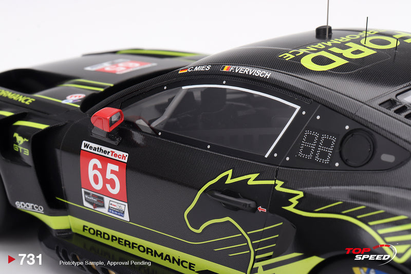 Chargez l'image dans la visionneuse de la galerie, FORD MUSTANG GT3 #65 FORD MULTIMATIC MOTORSPORTS VIR 2025 TOP SPEED 1:18
