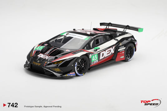 LAMBORGHINI HURACAN GT3 EVO2 #45 DEX WAYNE TAYLOR RACING DAYTONA 24 HRS 2026 TOP SPEED 1:18