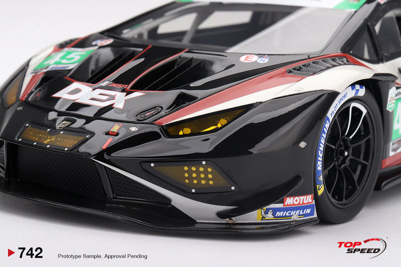 Chargez l'image dans la visionneuse de la galerie, LAMBORGHINI HURACAN GT3 EVO2 #45 DEX WAYNE TAYLOR RACING DAYTONA 24 HRS 2026 TOP SPEED 1:18
