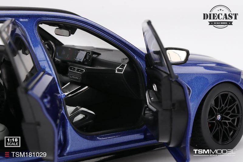 Load image into Gallery viewer, Bmw M3 TOURING (G81) PORTIMAO BLUE METALLIC 2023 TSM Model 1:18
