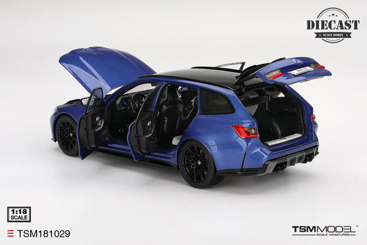 Bmw M3 TOURING (G81) PORTIMAO BLUE METALLIC 2023 TSM Model 1:18