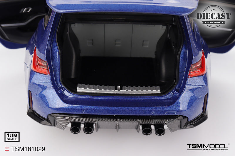 Load image into Gallery viewer, Bmw M3 TOURING (G81) PORTIMAO BLUE METALLIC 2023 TSM Model 1:18

