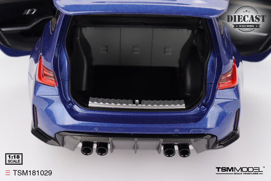 Bmw M3 TOURING (G81) PORTIMAO BLUE METALLIC 2023 TSM Model 1:18