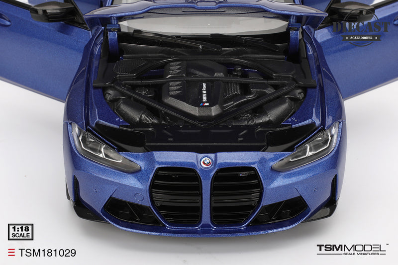 Load image into Gallery viewer, Bmw M3 TOURING (G81) PORTIMAO BLUE METALLIC 2023 TSM Model 1:18
