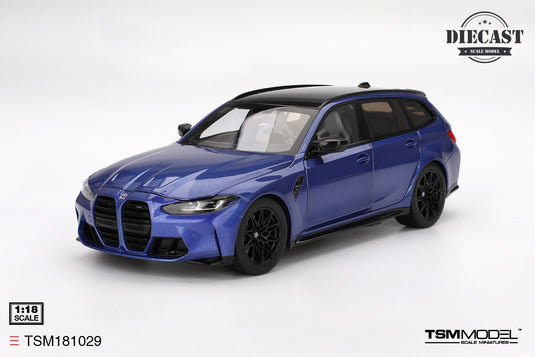 Bmw M3 TOURING (G81) PORTIMAO BLUE METALLIC 2023 TSM Model 1:18