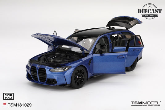 Bmw M3 TOURING (G81) PORTIMAO BLUE METALLIC 2023 TSM Model 1:18