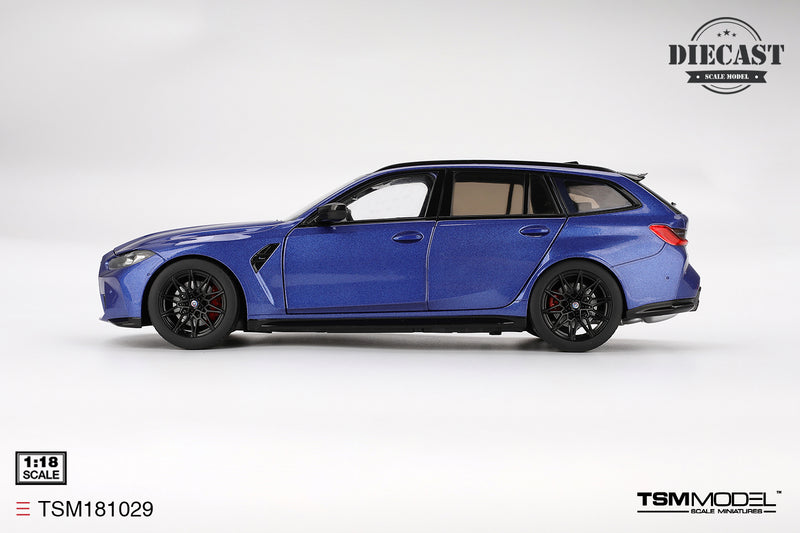Load image into Gallery viewer, Bmw M3 TOURING (G81) PORTIMAO BLUE METALLIC 2023 TSM Model 1:18
