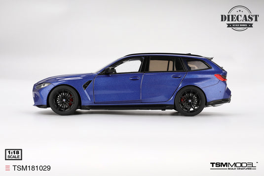 Bmw M3 TOURING (G81) PORTIMAO BLUE METALLIC 2023 TSM Model 1:18