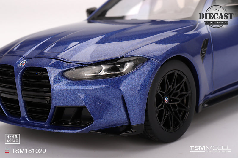 Load image into Gallery viewer, Bmw M3 TOURING (G81) PORTIMAO BLUE METALLIC 2023 TSM Model 1:18
