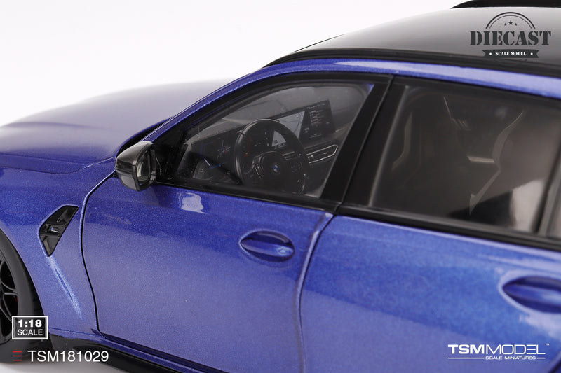 Load image into Gallery viewer, Bmw M3 TOURING (G81) PORTIMAO BLUE METALLIC 2023 TSM Model 1:18
