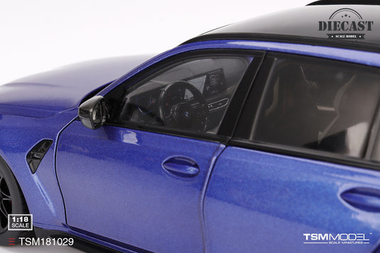 Bmw M3 TOURING (G81) PORTIMAO BLUE METALLIC 2023 TSM Model 1:18