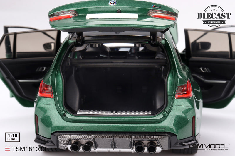 Load image into Gallery viewer, BMW M3 TOURING (G81) ISLE OF MAN GREEN METALLIC 2023 TSM Model 1:18

