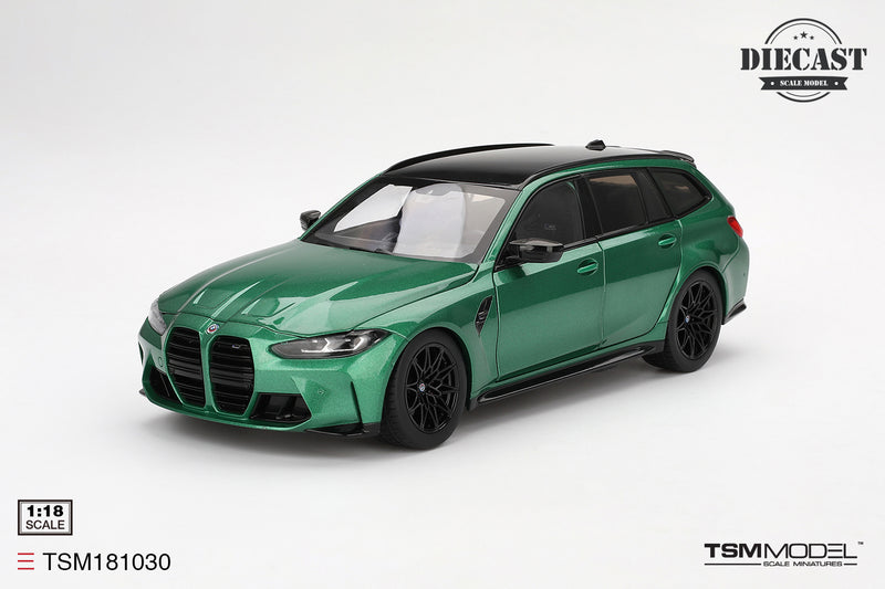 Load image into Gallery viewer, BMW M3 TOURING (G81) ISLE OF MAN GREEN METALLIC 2023 TSM Model 1:18
