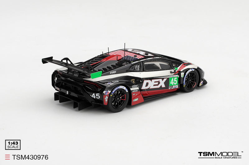 Laad de afbeelding in de Gallery-viewer, LAMBORGHINI HURACAN GT3 EVO2 #45 DEX WAYNE TAYLOR RACING DAYTONA 24 HRS 2026 TSM Model 1:43
