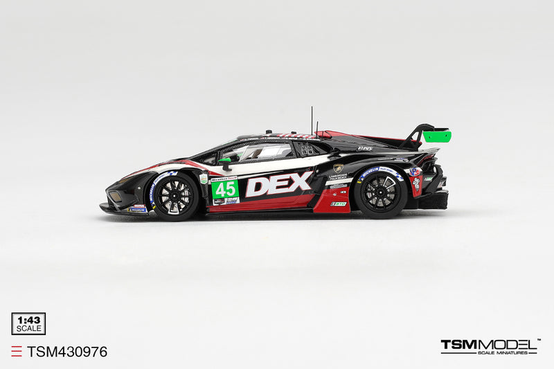 Laad de afbeelding in de Gallery-viewer, LAMBORGHINI HURACAN GT3 EVO2 #45 DEX WAYNE TAYLOR RACING DAYTONA 24 HRS 2026 TSM Model 1:43

