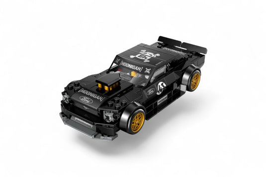 FORD MUSTANG HOONICORN V1 "KEN BMOCKS 1965" ZWART LEGO SPEED CHAMPIONS