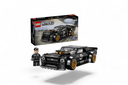 FORD MUSTANG HOONICORN V1 "KEN BMOCKS 1965" ZWART LEGO SPEED CHAMPIONS