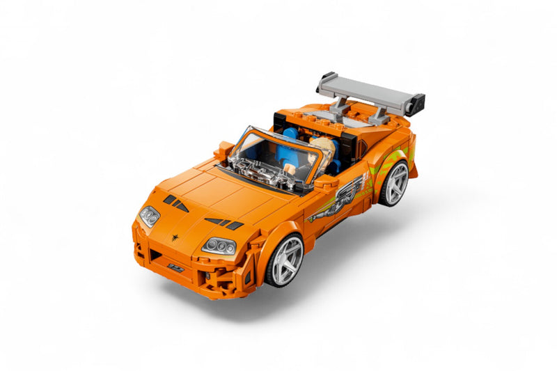 Laad de afbeelding in de Gallery-viewer, TOYOTA SUPRA MK4 ORANJE FAST&amp;FURIOUS LEGO SPEED CHAMPIONS

