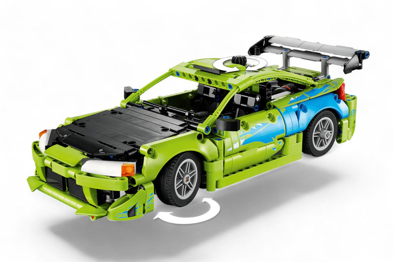Chargez l'image dans la visionneuse de la galerie, MITSUBISHI ECLIPSE VERT FAST&amp;FURIOUS LEGO TECHNIC
