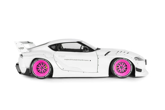 TOYOTA GR SUPRA LIBERTY WALK BODY KIT WHITE/PINK 2025 SOLIDO 1:18