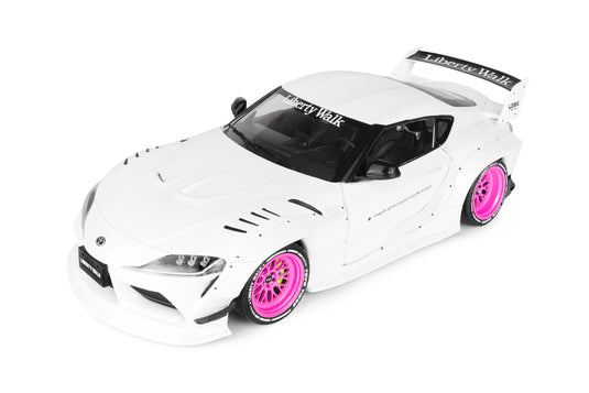 TOYOTA GR SUPRA LIBERTY WALK BODY KIT WHITE/PINK 2025 SOLIDO 1:18
