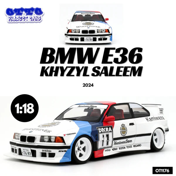 Load image into Gallery viewer, Bmw E36 KHYZYL SALEEM WHITE 2024 OTTOmobile 1:18
