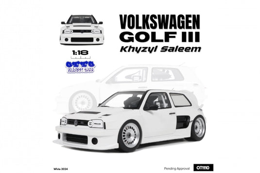 Volkswagen GOLF III KHYZYL SALEEM WHITE 2024 OTTOmobile 1:18