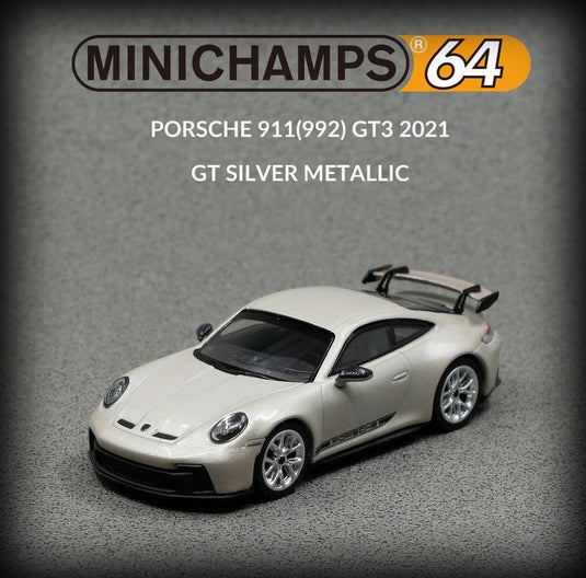 Porsche 911 (992) GT3 2021 Grey MINICHAMPS 1:64
